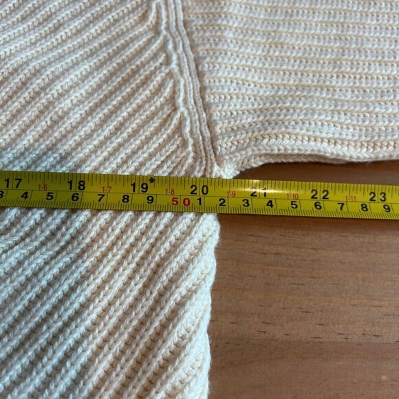 Marine Layer Womens Skylar Turtleneck Sweater Small Ivory Wool Blend - Picture 7 of 8